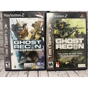 Tom Clancy's Ghost Recon Sony PlayStation 2 Advanced Warfighter  & GOTY Edition
